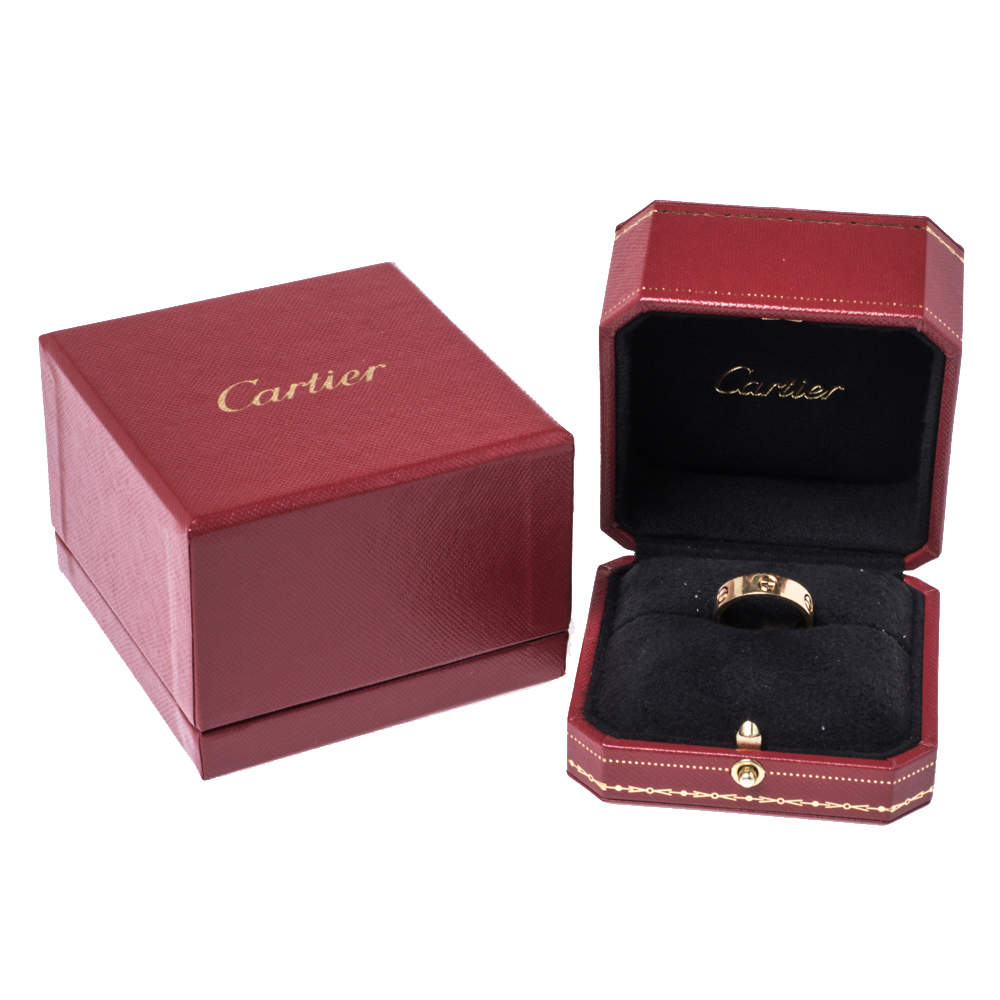 Original Cartier Love 18K Yellow Gold Ring Size 57