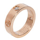 Original Cartier 18K Rose Gold 0.22 CTW Diamond Love Ring Size 51