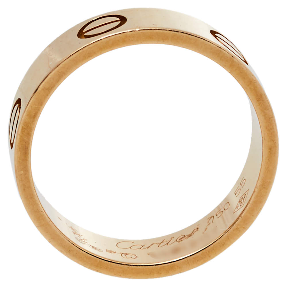 Original Cartier Love 18K Yellow Gold Ring Size 55