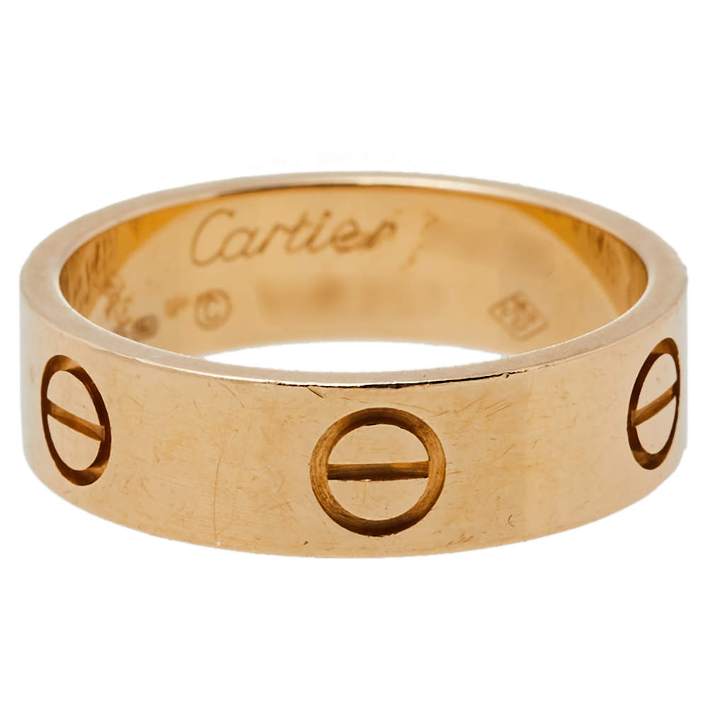 Original Cartier Love 18K Yellow Gold Ring Size 55