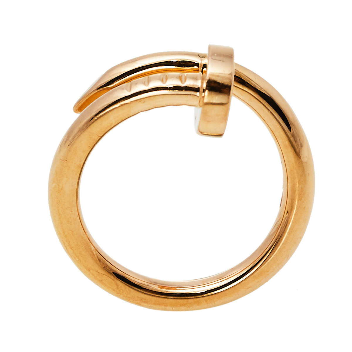 Original Cartier Juste Un Clou 18K Rose Gold Ring Size 52