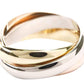 Original Cartier Trinity 18K Yellow, Rose, White Gold Ring Size EU 52