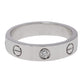 Original Cartier Love 18K White Gold Diamond Wedding Band Ring Size 49