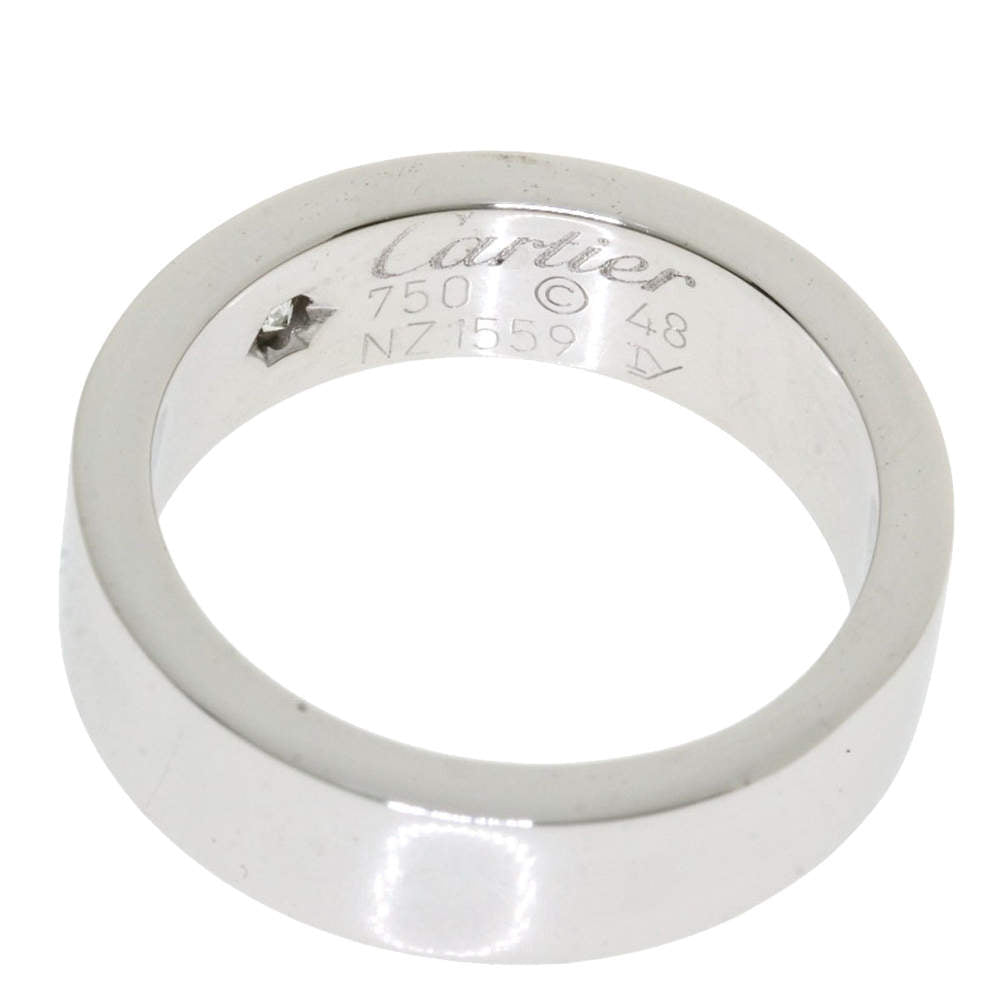 Original Cartier Love 18K White Gold, Diamond Ring Size EU 48