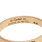 Original  Cartier Love 18K Rose Gold Narrow Wedding Band Ring Size 68