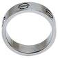 Original Cartier Love Platinum Band Ring Size 51