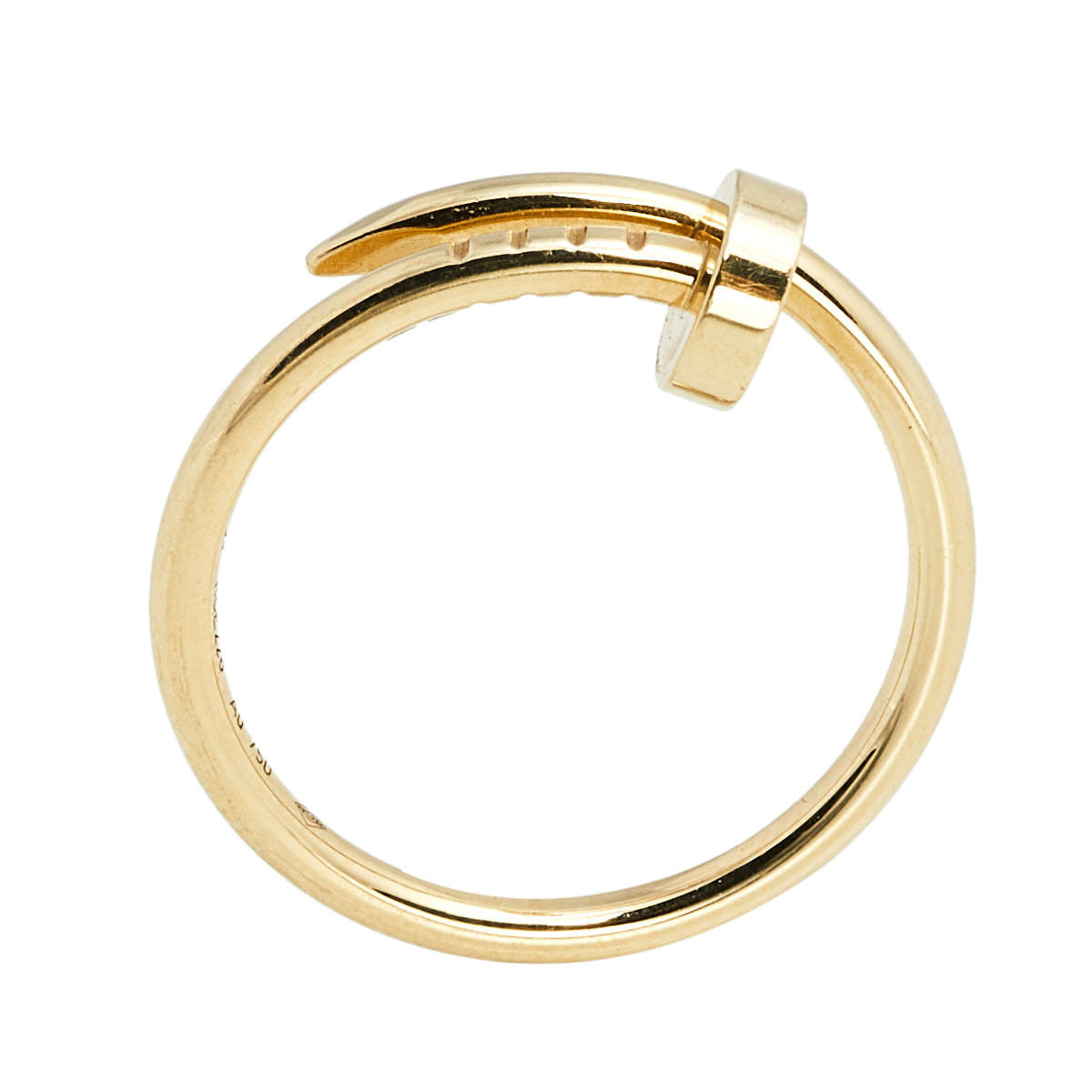 Original Cartier Juste Un Clou 18K Yellow Gold Ring Size 54