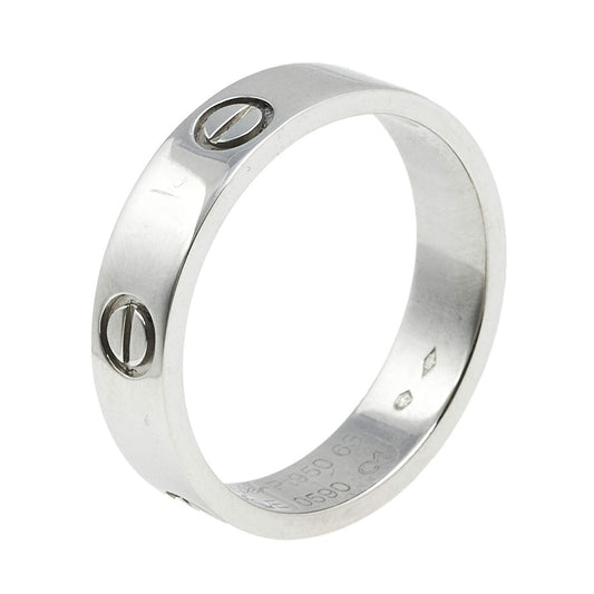 Original Cartier Love Platinum Band Ring Size 63