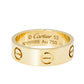 Original Cartier Love 18k Yellow Gold Band Ring Size 53