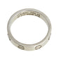 Original Cartier Love 18k White Gold Narrow Wedding Band Ring Size 48