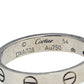 Original Cartier Love 18k White Gold Narrow Wedding Band Ring Size 54