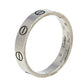 Original Cartier Love 18k White Gold Narrow Wedding Band Ring Size 54