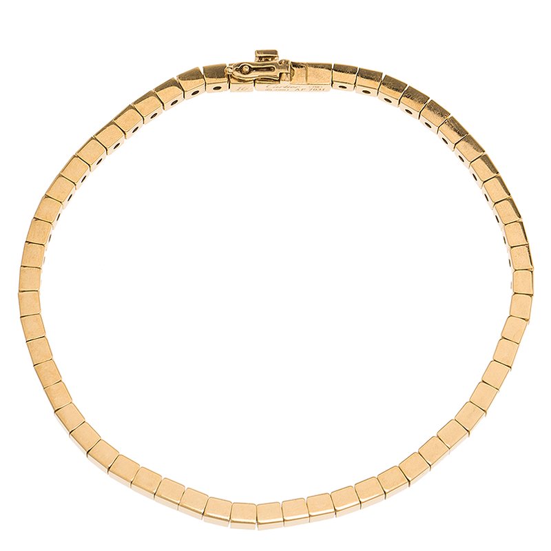 Original Cartier Lanières Yellow Gold Bracelet Size 16