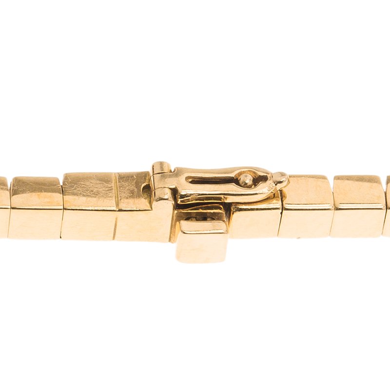 Original Cartier Lanières Yellow Gold Bracelet Size 16