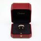 Original Cartier Love Diamond 18k Two Tone Double Band Ring Size 51