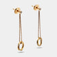 Original Cartier Trinity Diamonds 18k Three Tone Gold Drop Earrings