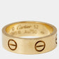 Original Cartier Love 18k Yellow Gold Band Ring Size 52