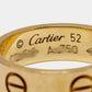 Original Cartier Love 18k Yellow Gold Band Ring Size 52