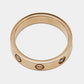 Original Cartier Love Diamond 18k Rose Gold Band Ring Size 52