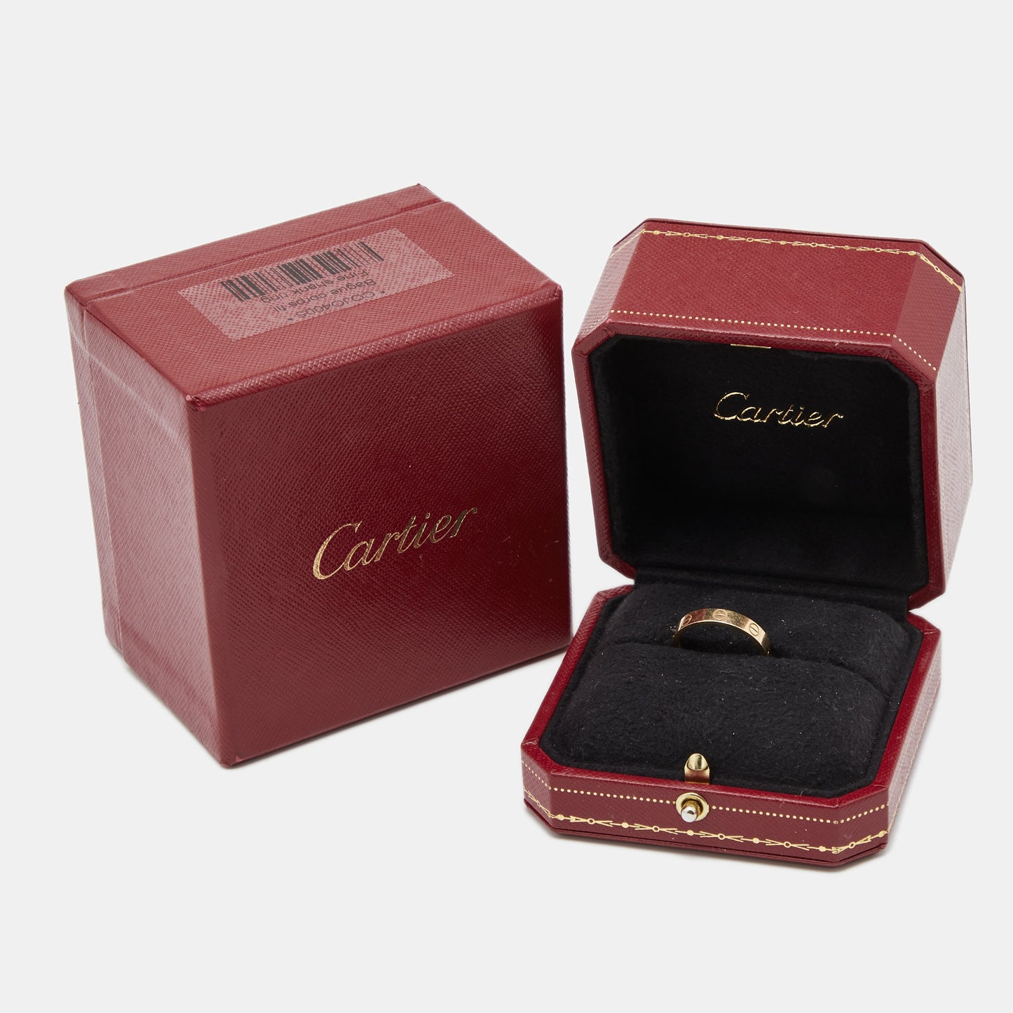 Original Cartier Love 18k Yellow Gold Wedding Band Ring Size 55