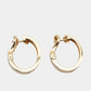 Original Cartier Love 18k Yellow Gold Hoop Earrings