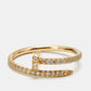 Original Cartier Juste Un Clou Diamond 18k Yellow Gold Ring Size 57