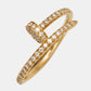 Original Cartier Juste Un Clou Diamond 18k Yellow Gold Ring Size 57