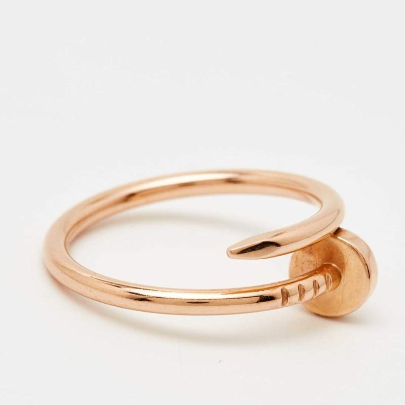 Original Cartier Juste Un Clou 18k Rose Gold Small Model Ring Size 52