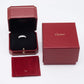 Original Cartier Love Diamond Pavéd 18k White Gold Band Ring Size 55