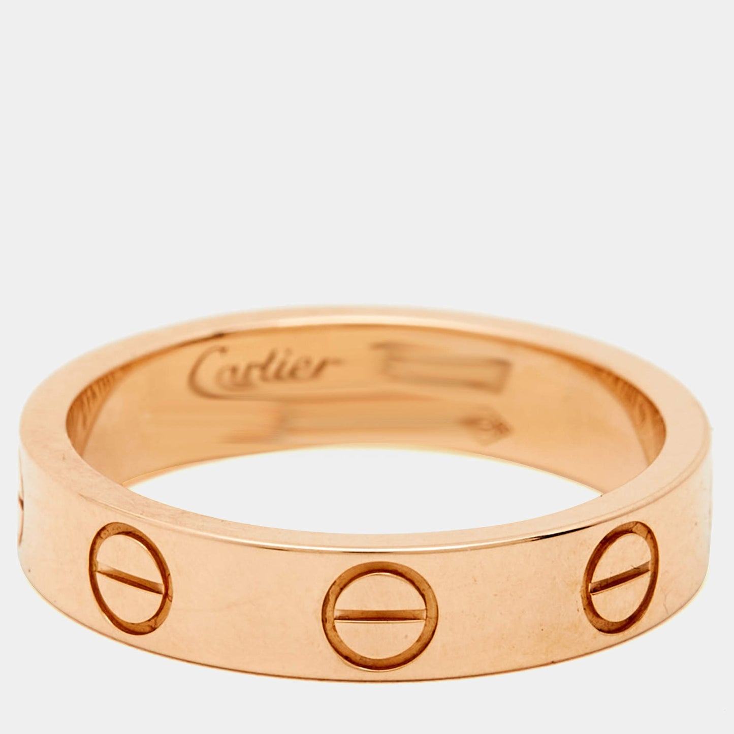 Original Cartier Love 18k Rose Gold Wedding Band Ring Size 47