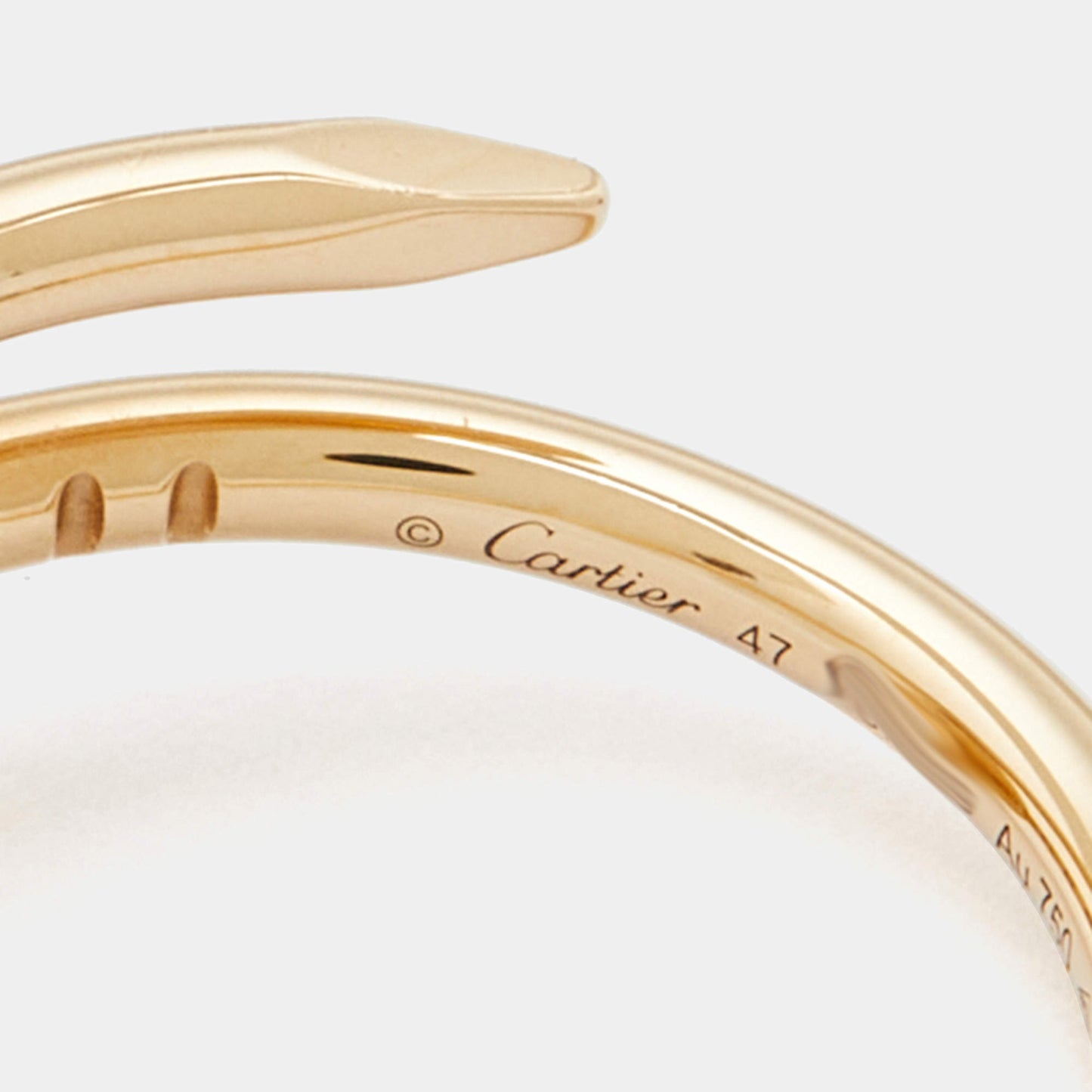 Original Cartier Juste Un Clou 18k Yellow Gold Small Model Ring Size 47