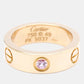 Original Cartier Love 18K Rose Gold Sapphire Ring EU 49