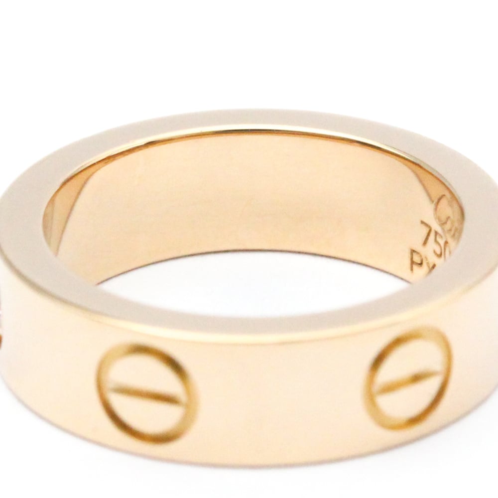 Original Cartier Love 18K Rose Gold Sapphire Ring EU 49