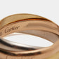 Original Cartier Trinity 18k Three Tone Gold Small Model Ring Size 51