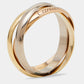 Original Cartier Trinity 18k Three Tone Gold Small Model Ring Size 51