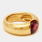 Original Cartier Eclipse Tourmaline 18k Yellow Gold Ring Size 52