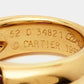 Original Cartier Eclipse Tourmaline 18k Yellow Gold Ring Size 52