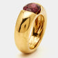 Original Cartier Eclipse Tourmaline 18k Yellow Gold Ring Size 52