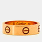 Original Cartier Love 18k Rose Gold Ring Size 59