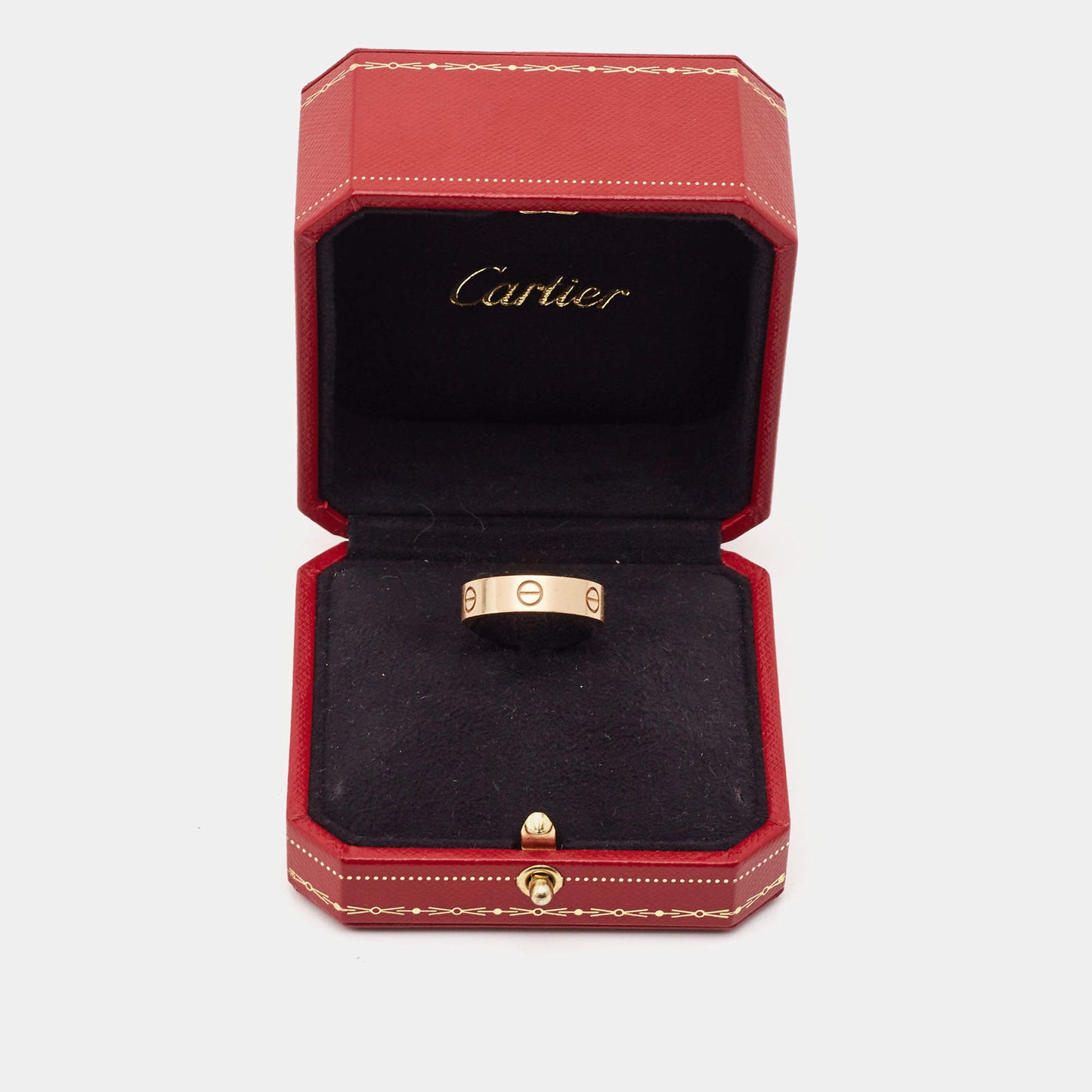 Original Cartier Love 18k Rose Gold Ring Size 59