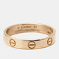 Original Cartier Love 18k Rose Gold Wedding Band Ring Size 54