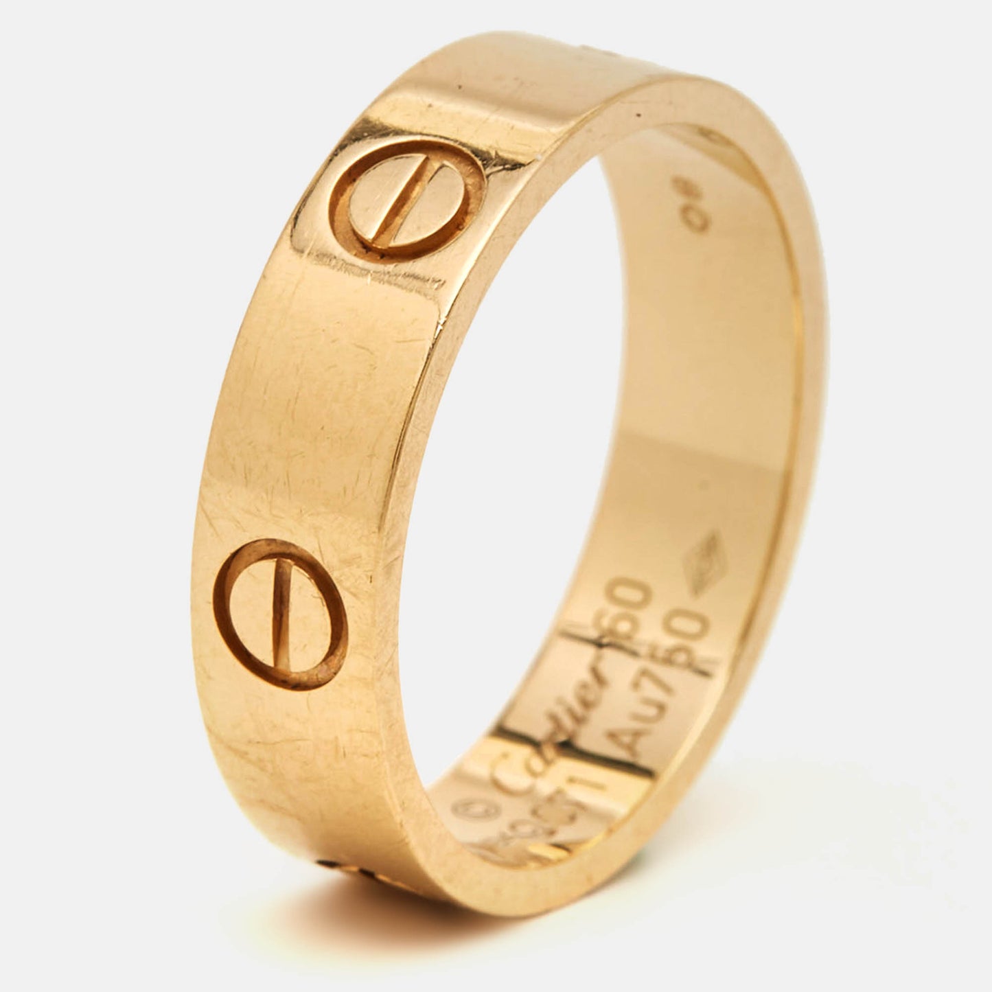 Original Cartier Love 18k Yellow Gold Ring  Size 60