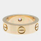 Original Cartier 18K Rose Gold and Sapphire Love Band Ring EU 50