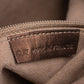 Original Cartier Brown Shine Leather Cabochon Flap Satchel