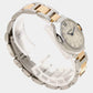 Original Cartier Silver Diamond 18k Rose Gold Stainless Steel Ballon Bleu Quartz Women's Wristwatch 28 mm