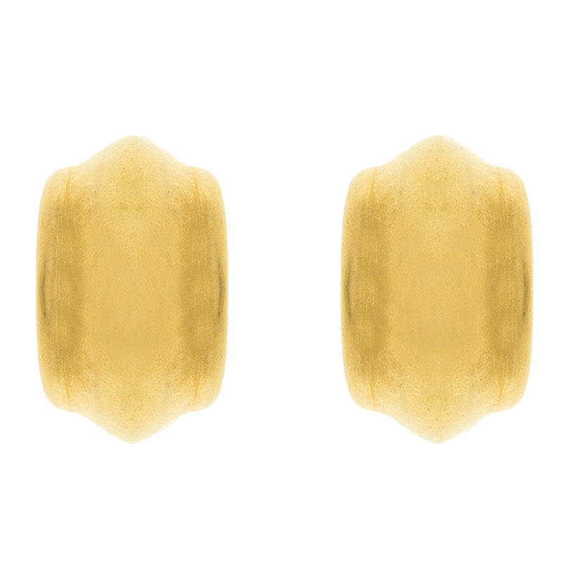 Original Celine Vermeil Gold Tone Hoop Earrings