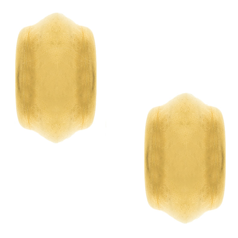 Original Celine Vermeil Gold Tone Hoop Earrings