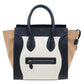 Original Celine Tri-Color Leather Mini Luggage Tote