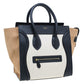 Original Celine Tri-Color Leather Mini Luggage Tote