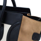 Original Celine Tri-Color Leather Mini Luggage Tote